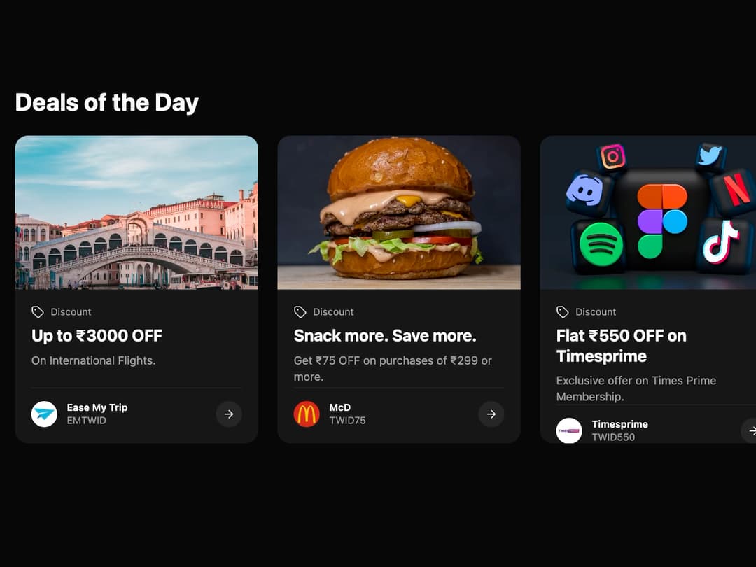 Offer Carousel preview