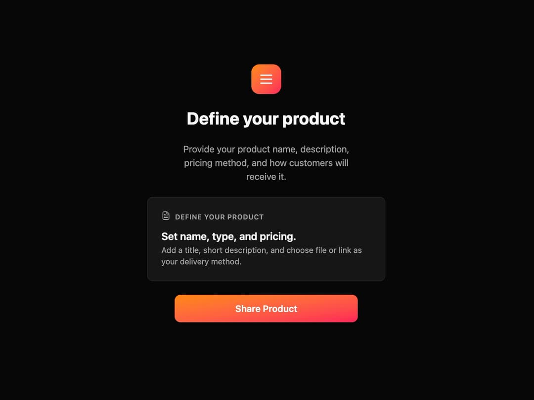 Onboarding Card preview