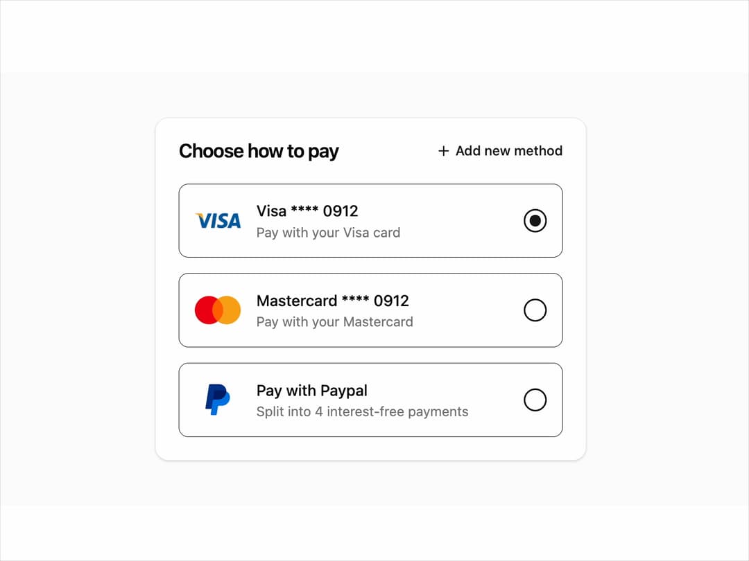 Payment preview