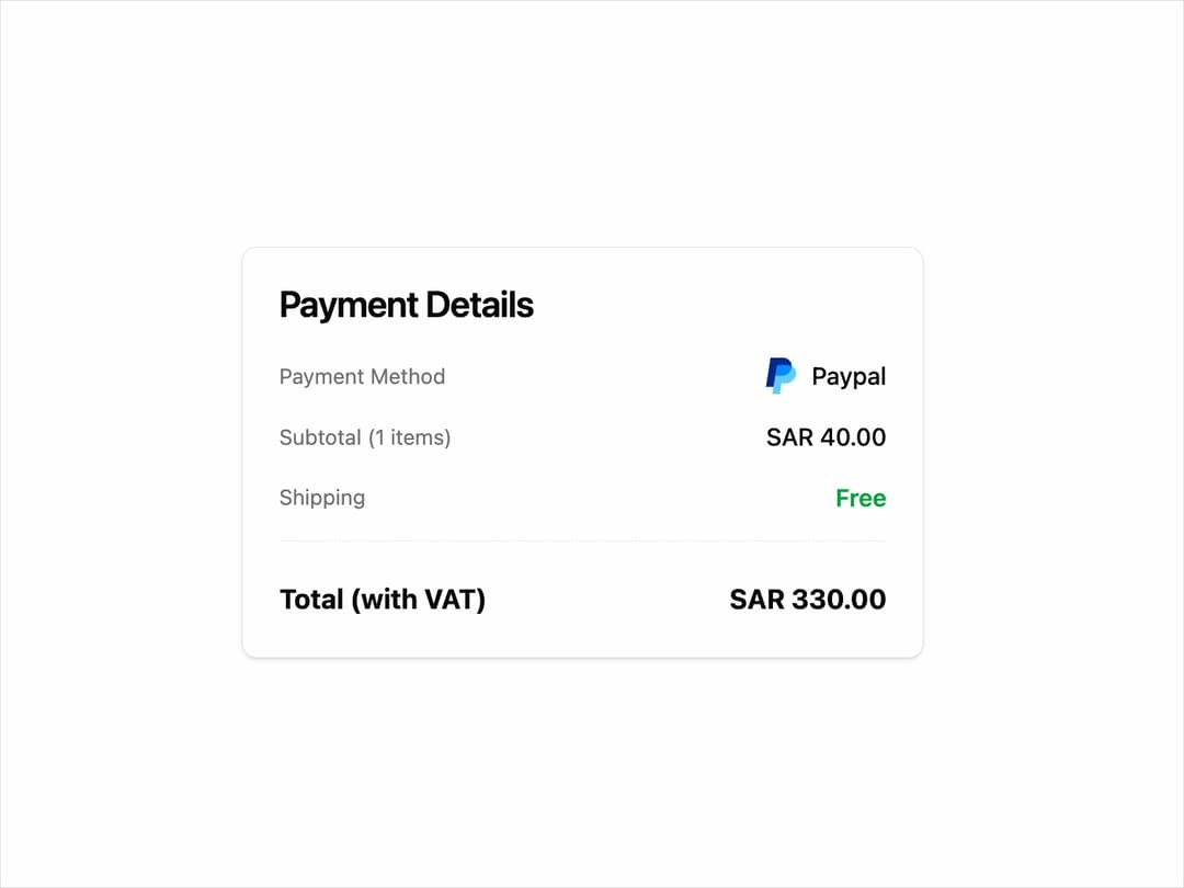 Payment preview