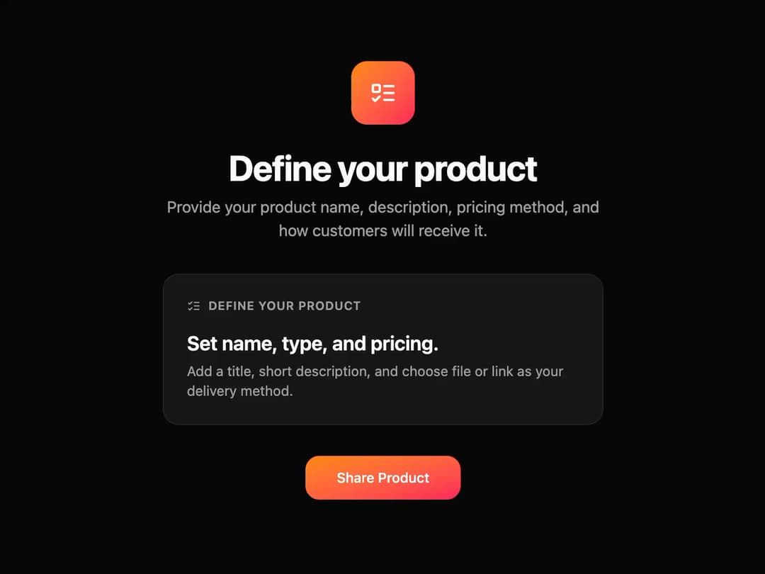 Product Definition Card preview