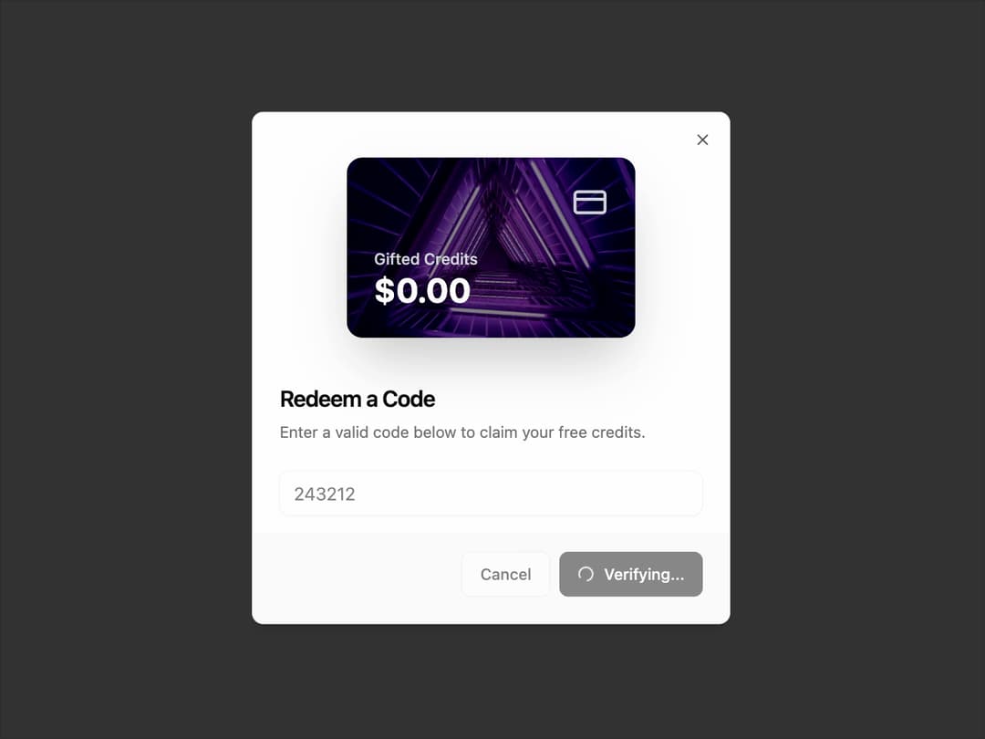 Redeem preview