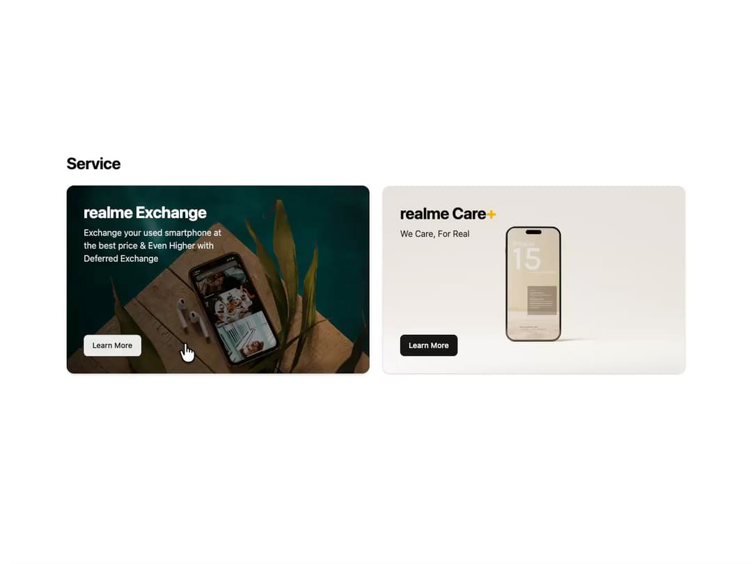 Service Card preview