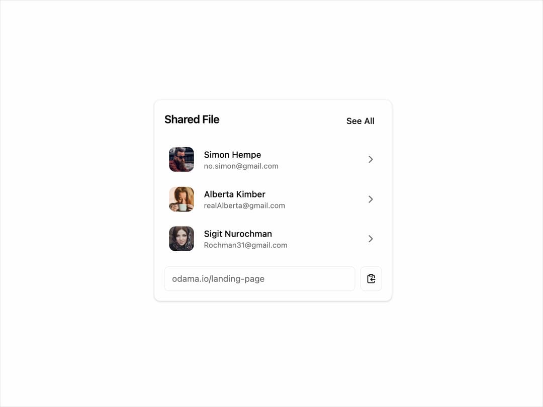 Shared Files preview
