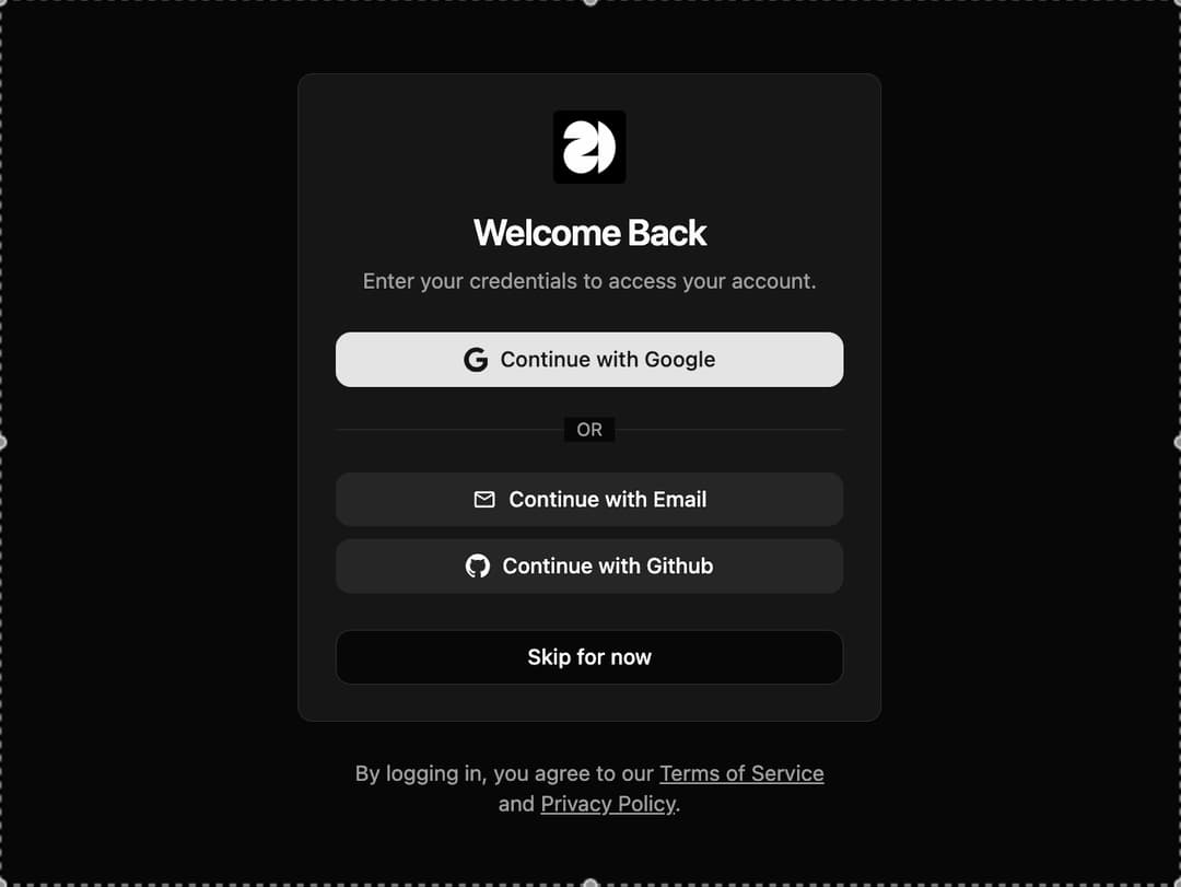 Sign-in preview
