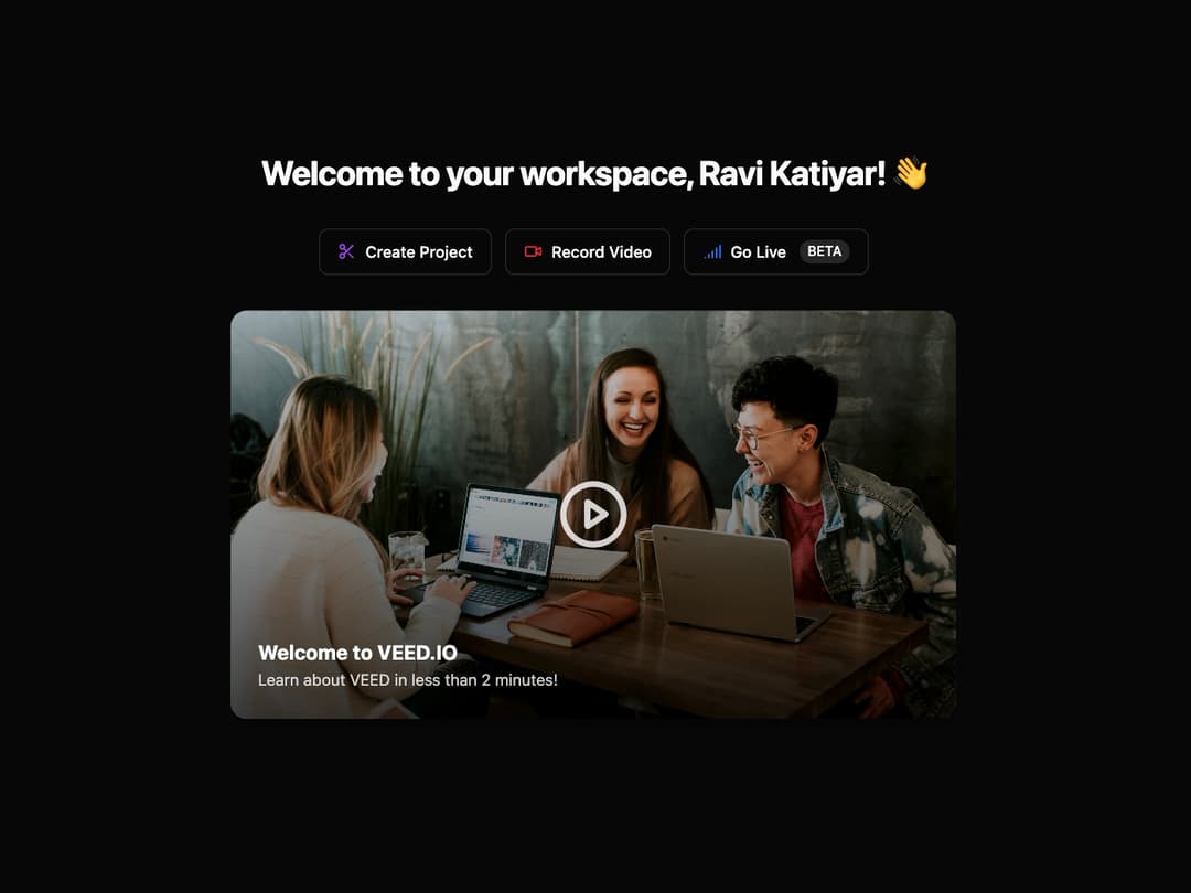 Welcome preview
