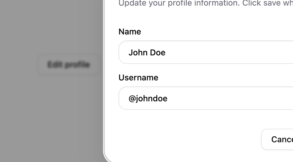 Dialog Modal Drawer preview