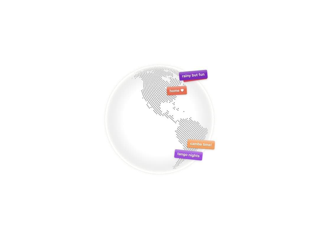 Globe Labels preview