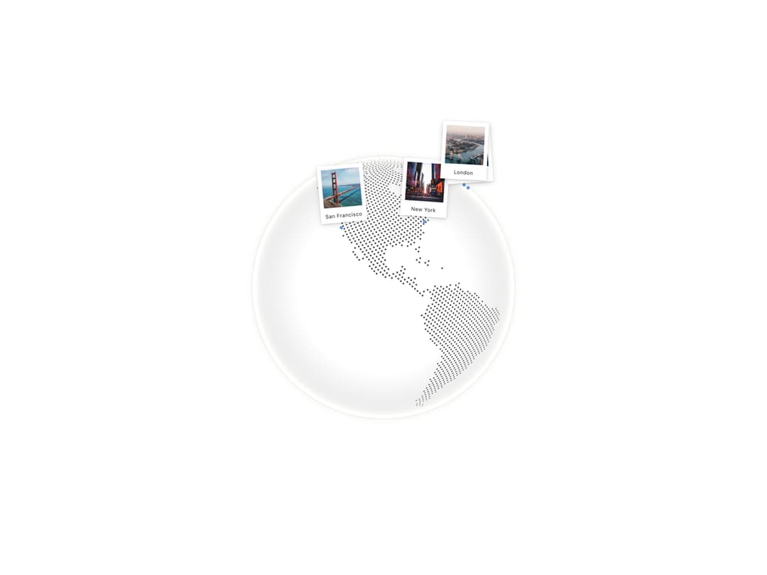 Globe Polaroids preview