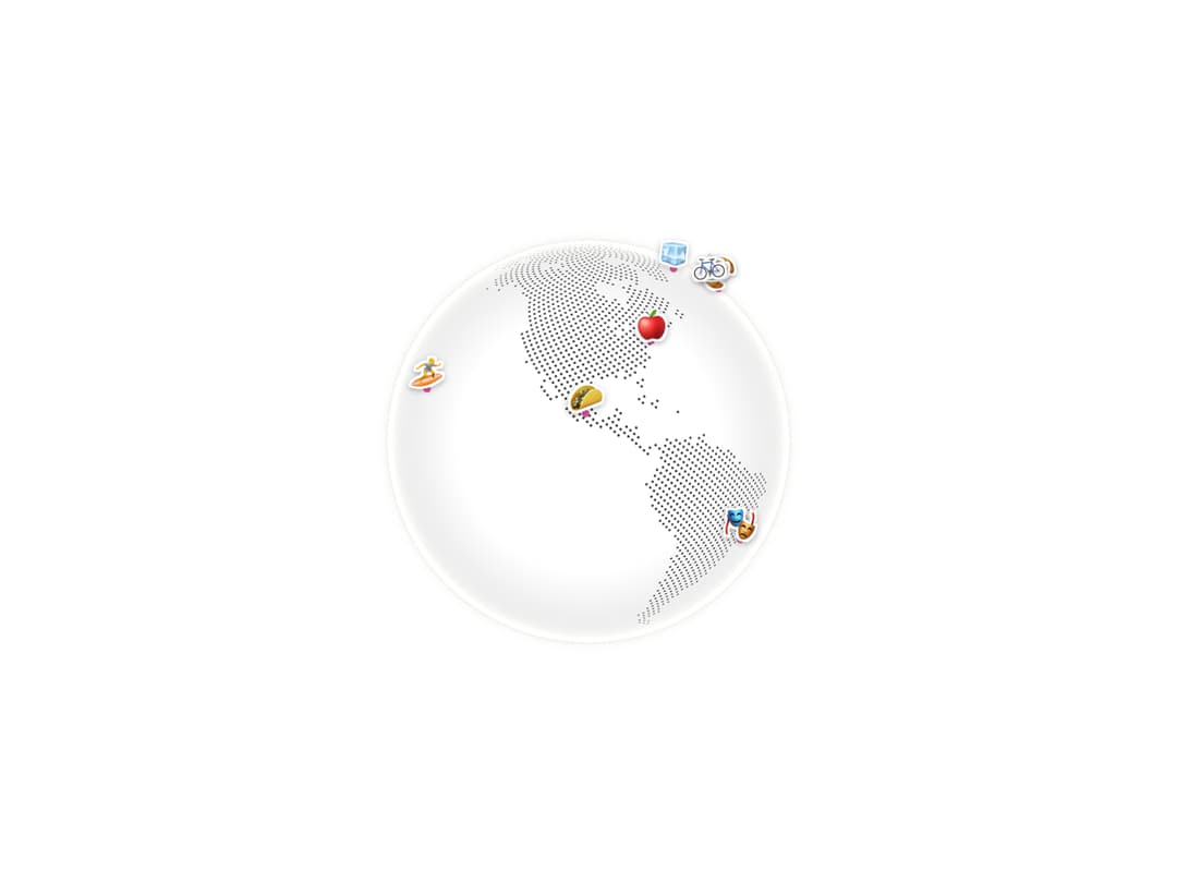 Globe Stickers preview