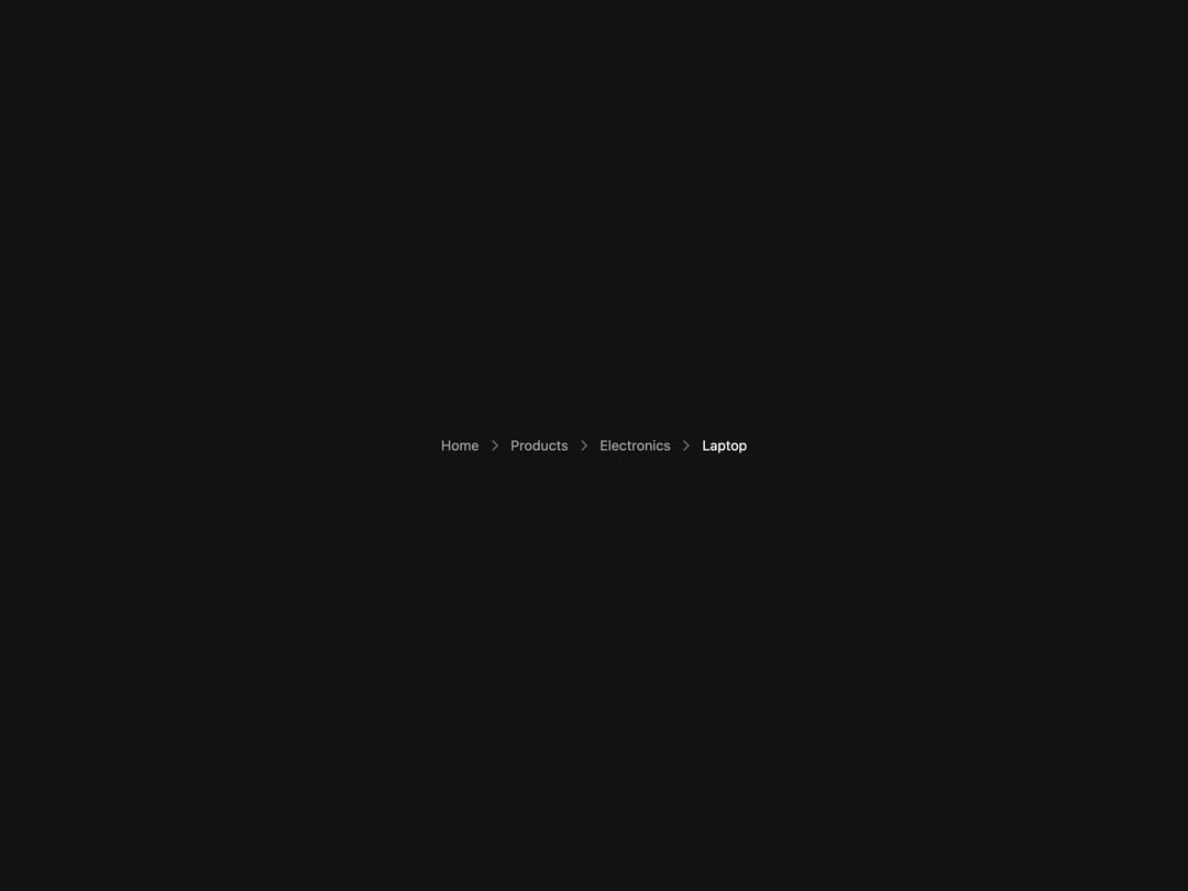 Breadcrumbs preview