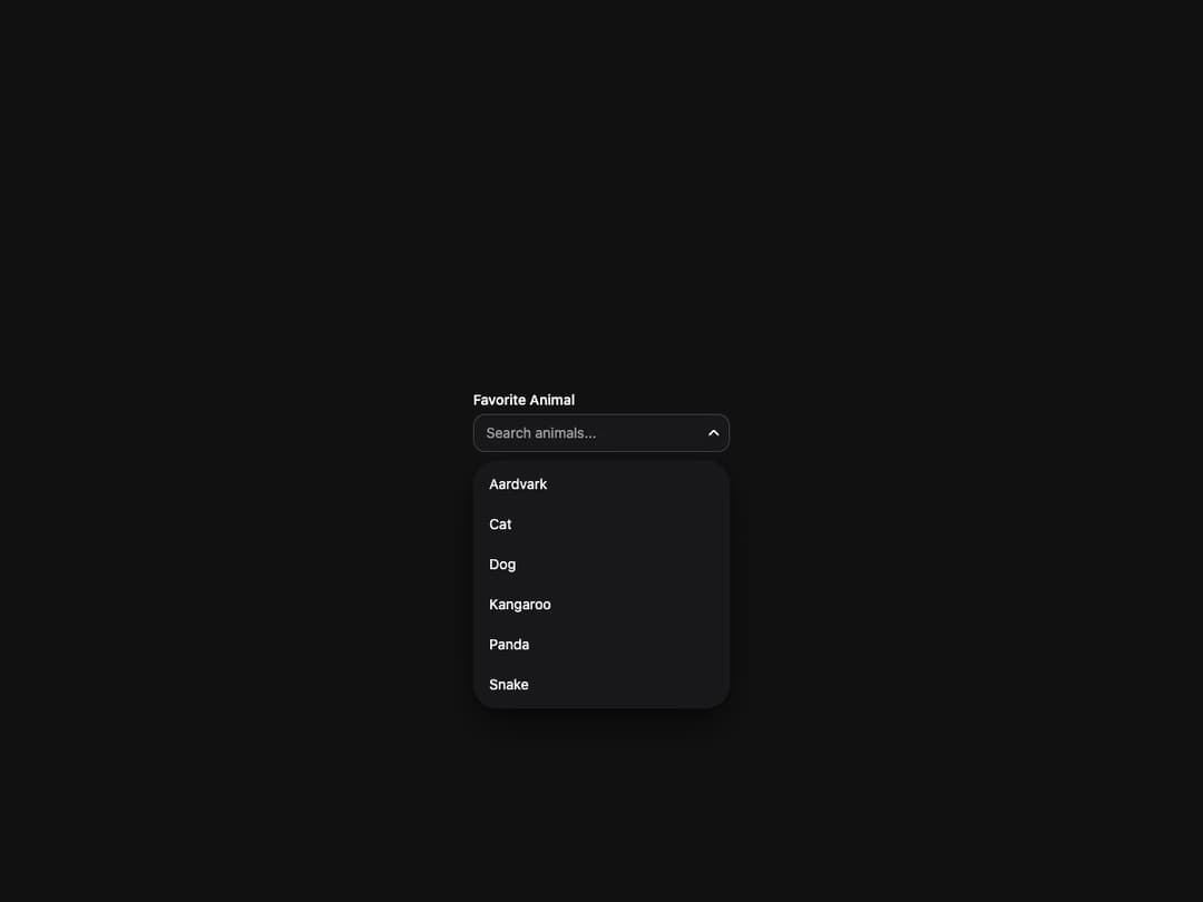 ComboBox preview