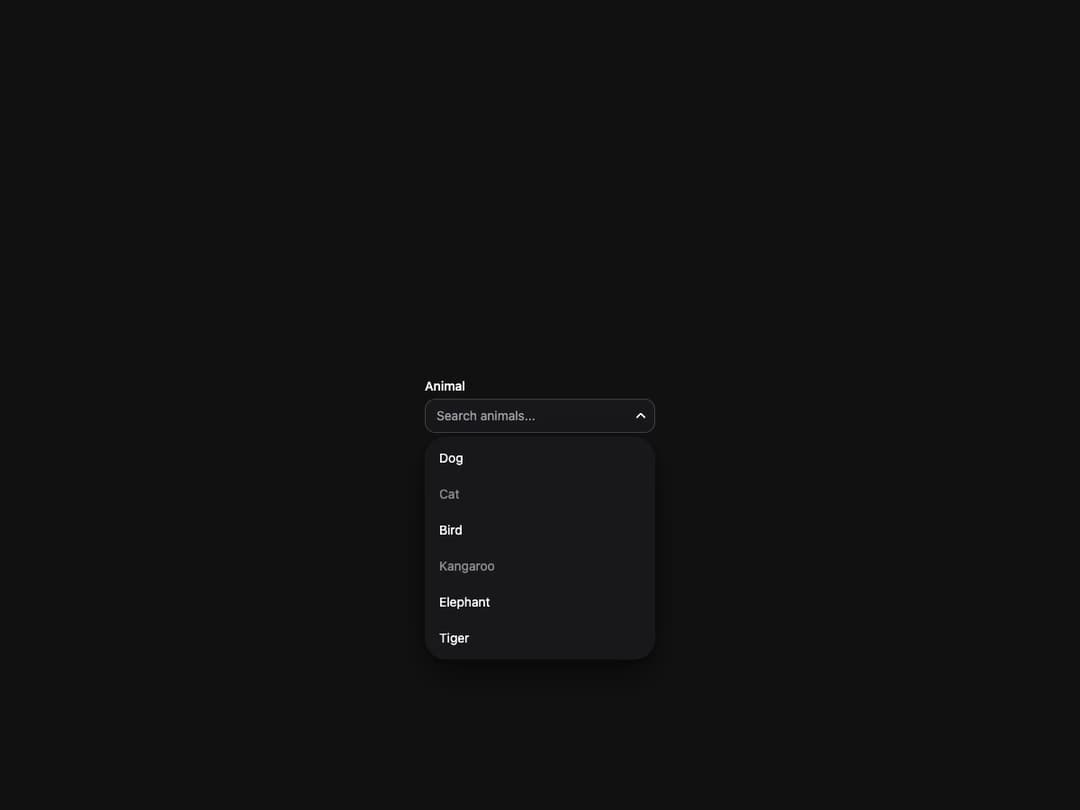 ComboBox preview