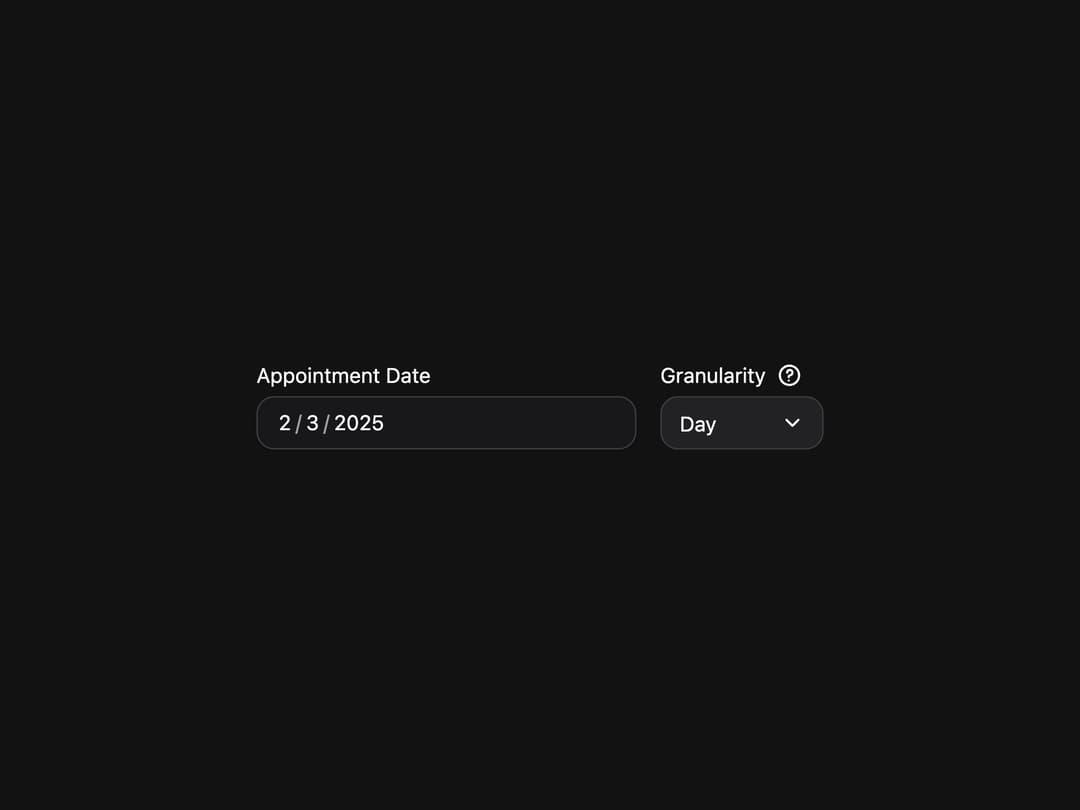 DateField preview