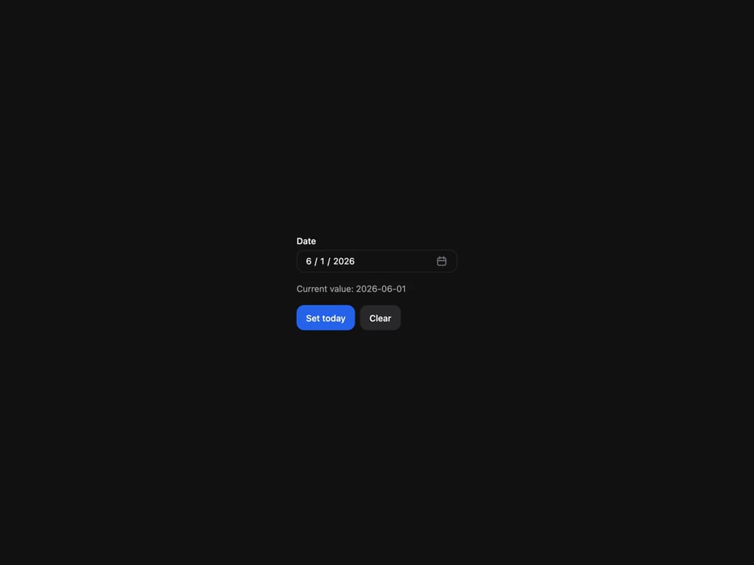 DatePicker preview