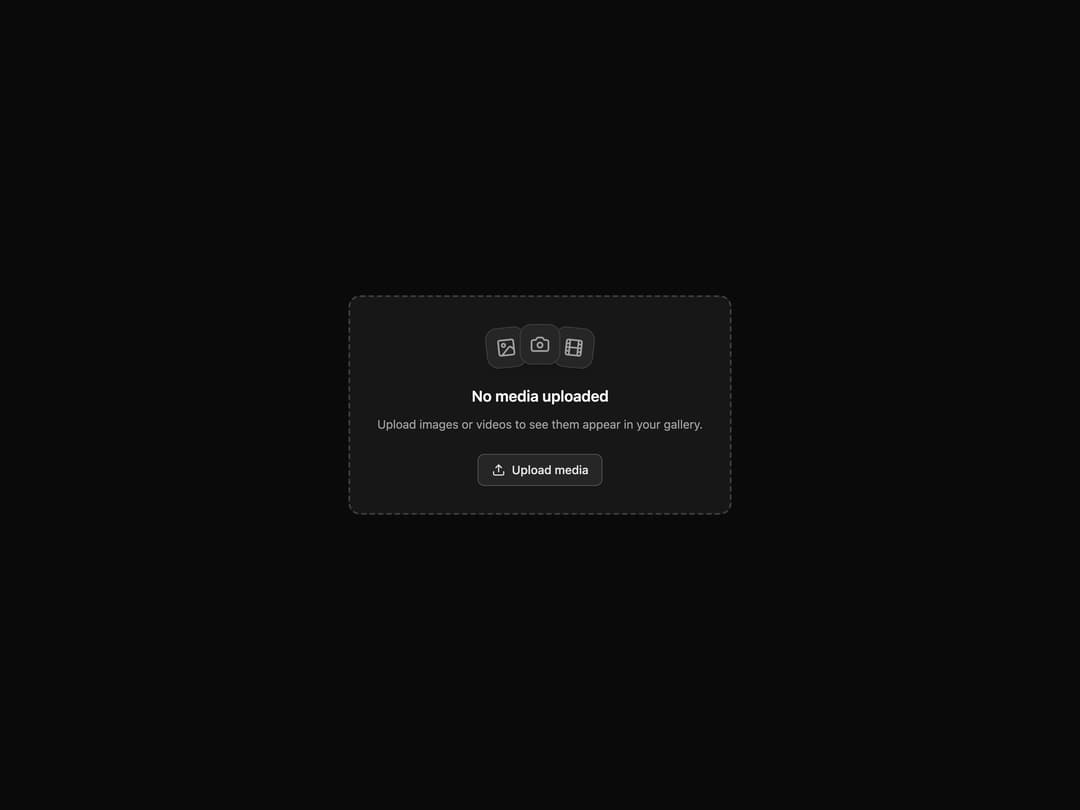 Interactive Empty State preview