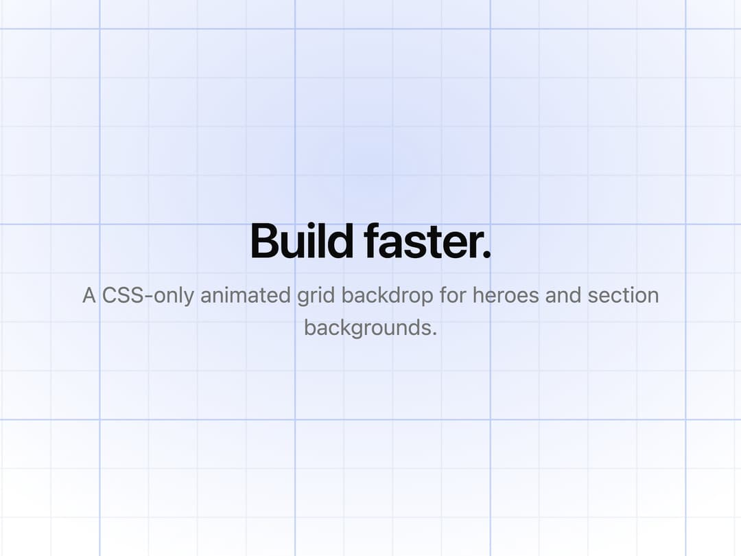 Animated Grid preview