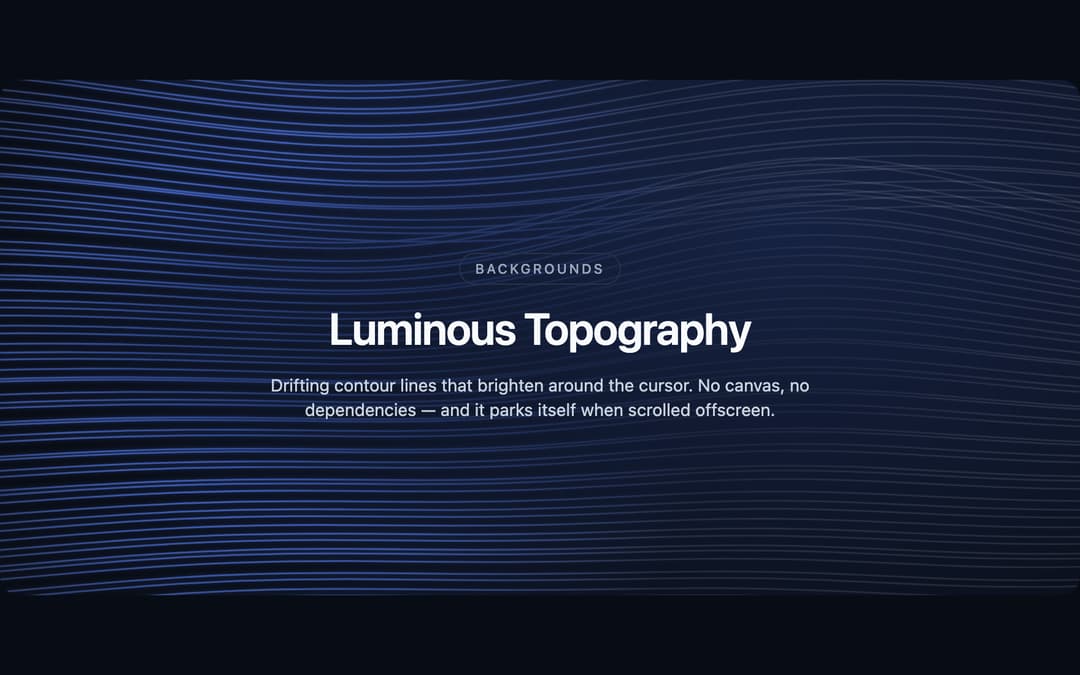 Luminous Topography preview