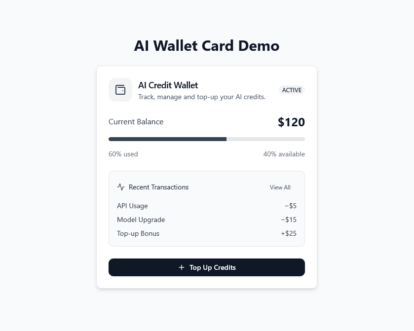 AIWalletCard preview