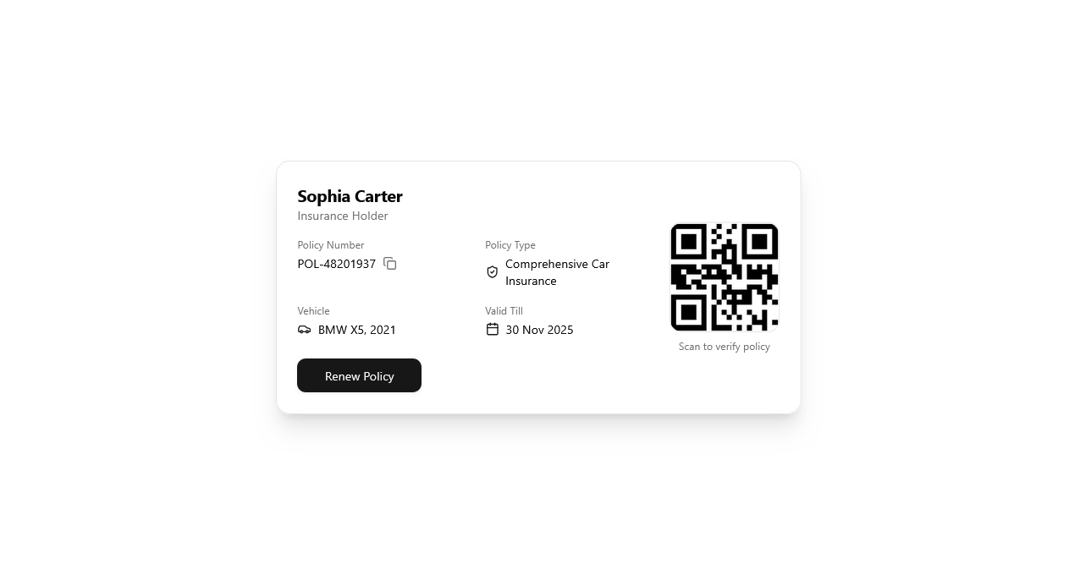 PolicyPassCard preview