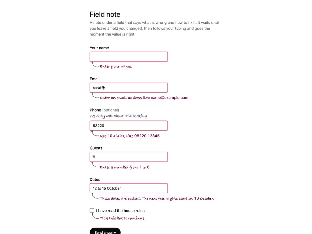Field Note preview
