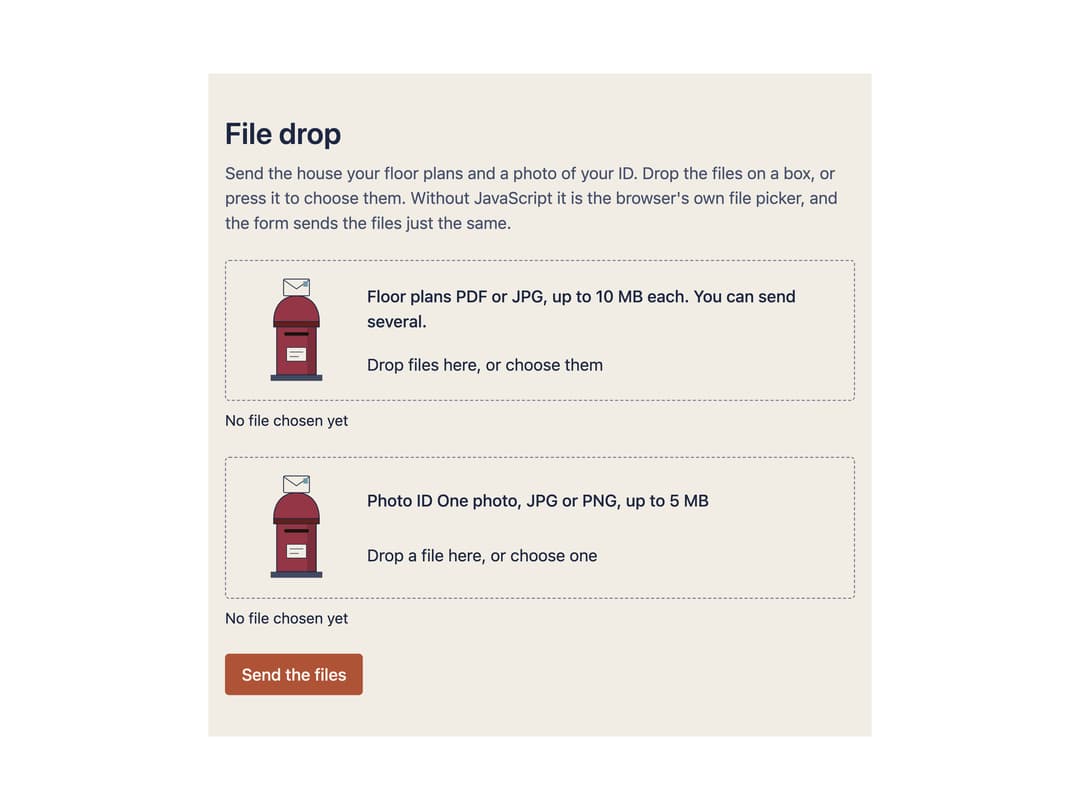 File Drop preview