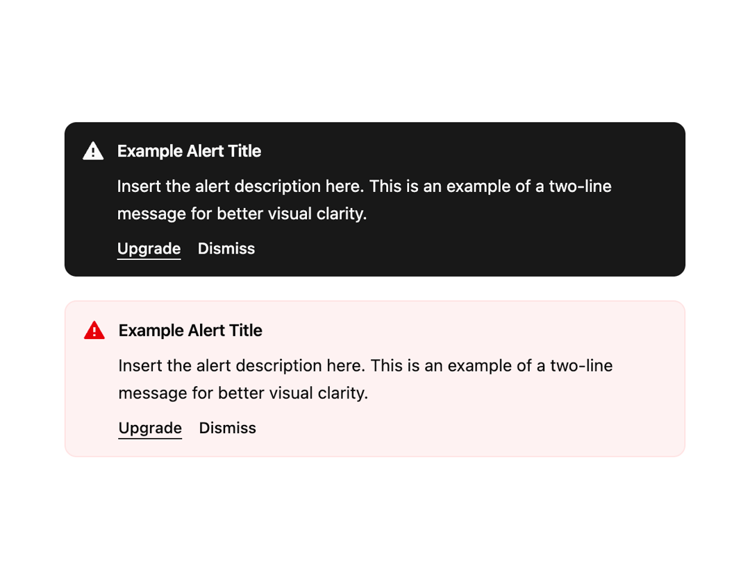 Alert preview