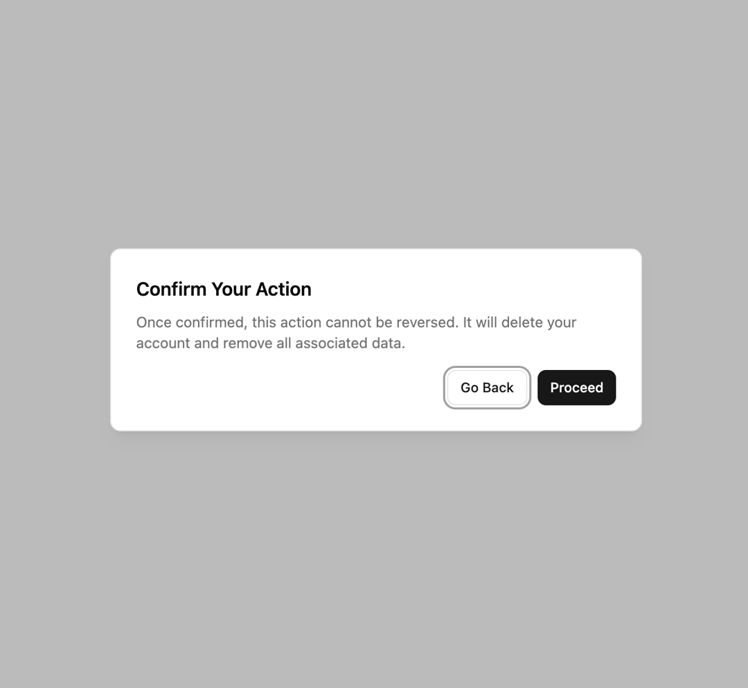 Alert Dialog preview