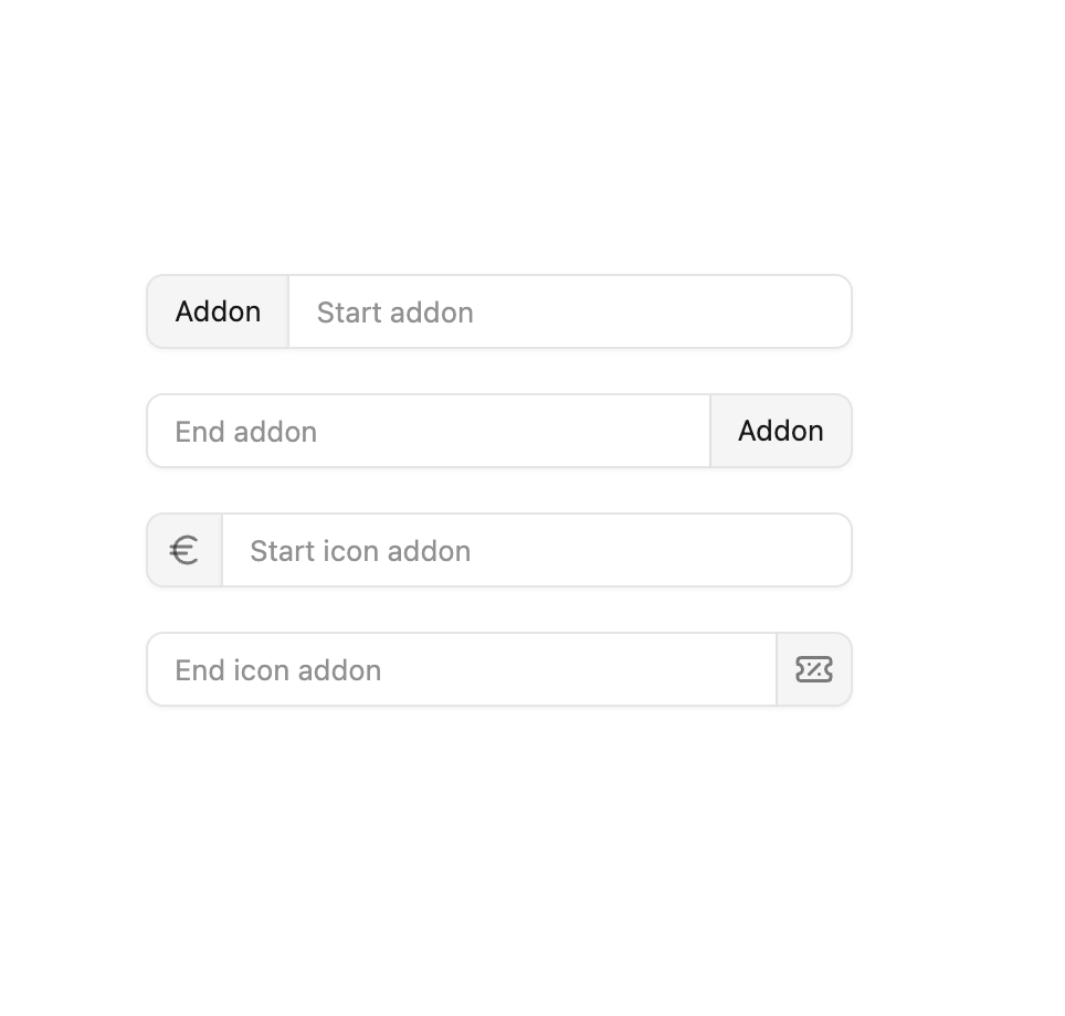 Base Input preview