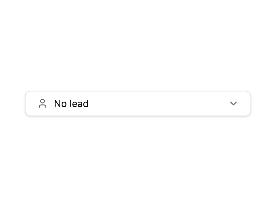 Lead Selection Combobox preview