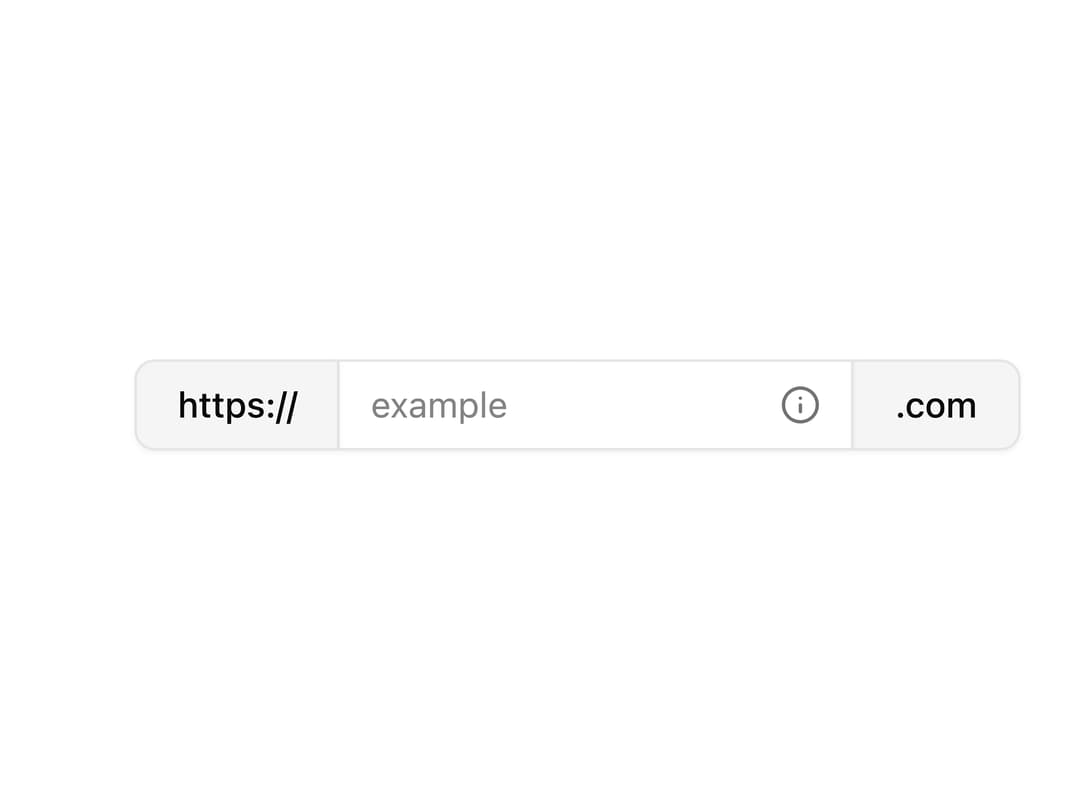 Domain Input Group preview