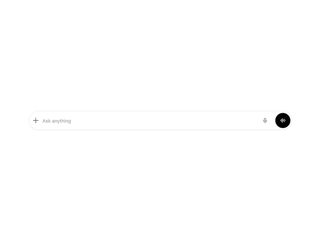AI Prompt Input Bar preview