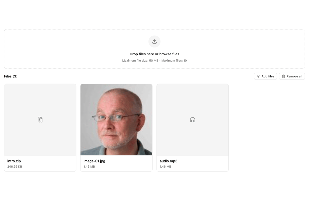File Upload preview