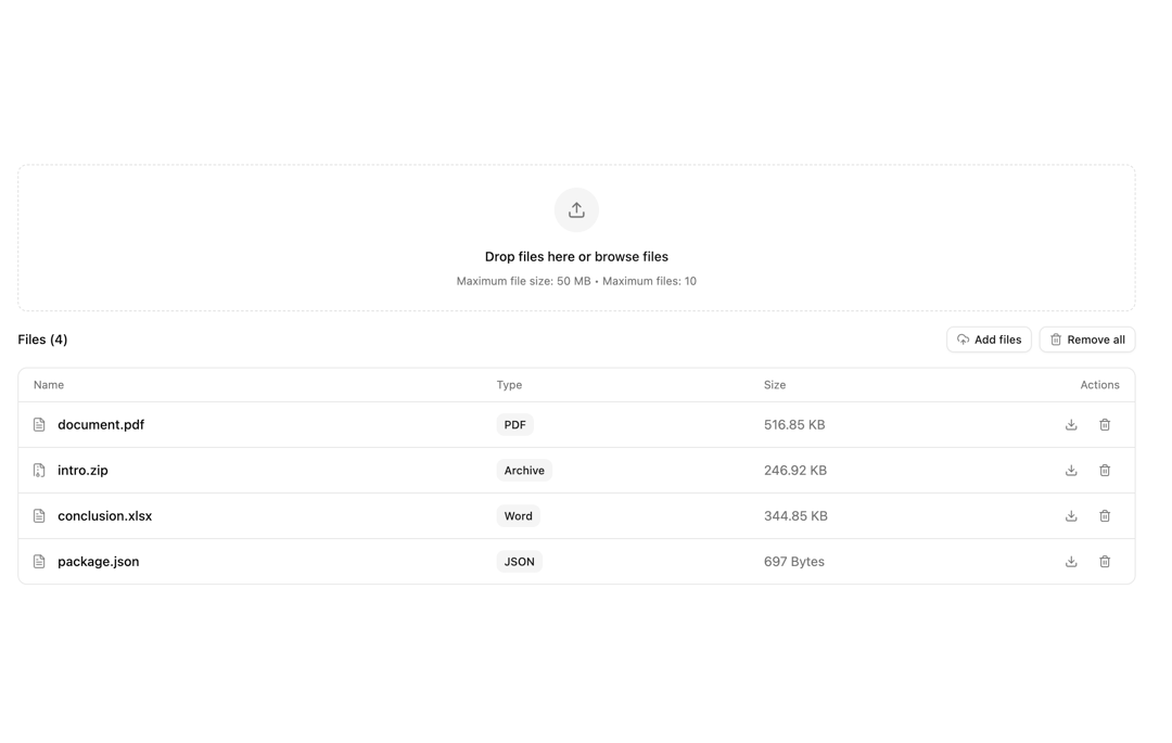 File Upload preview