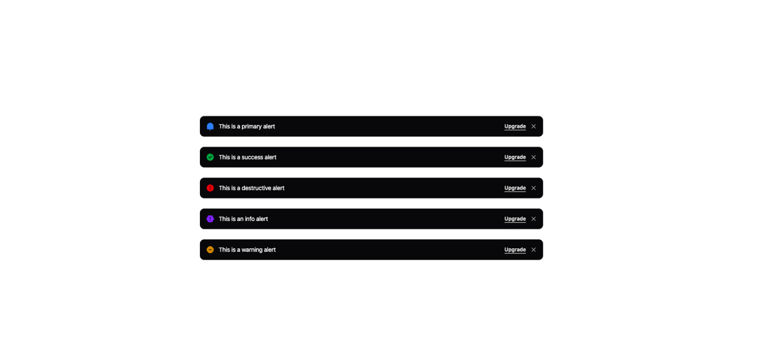 Mono Alerts preview