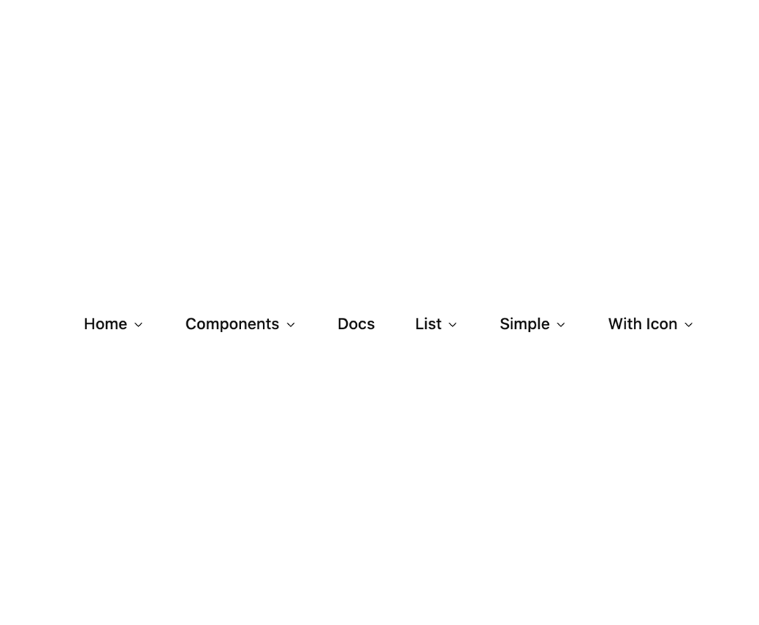Navigation Menu preview