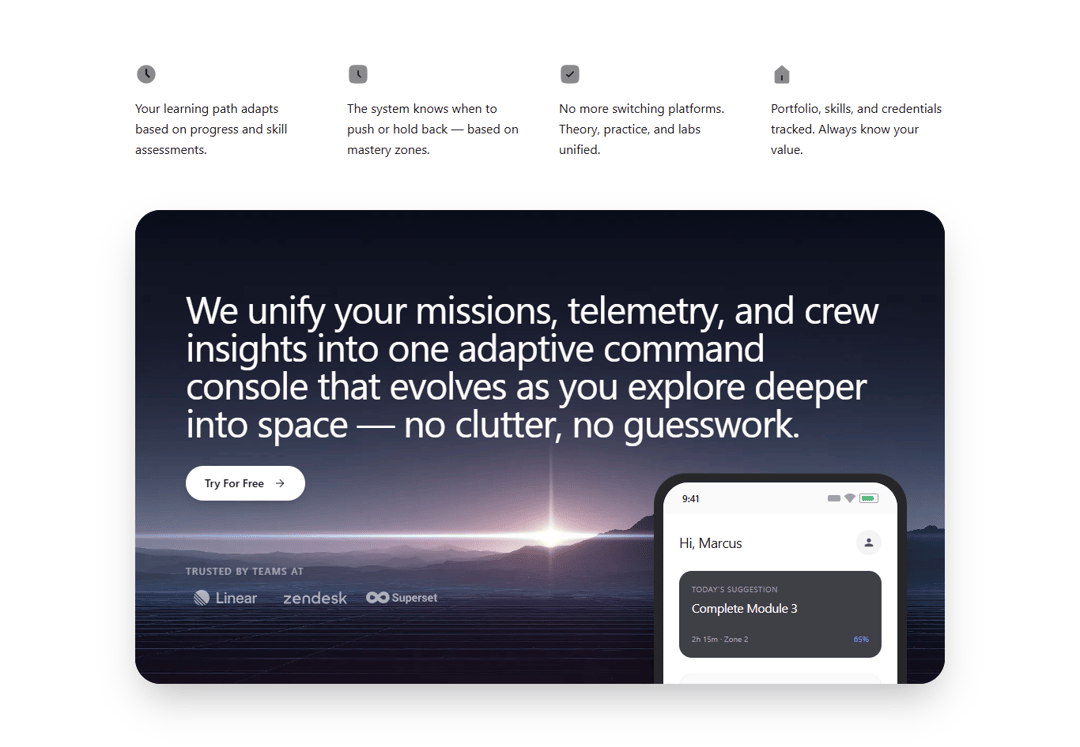 Feature Grid CTA preview