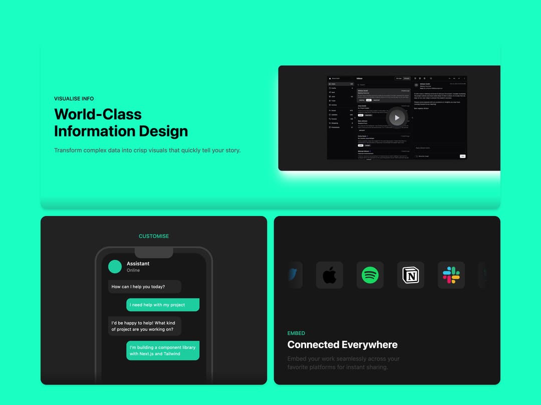 Bento Grid Feature Block preview