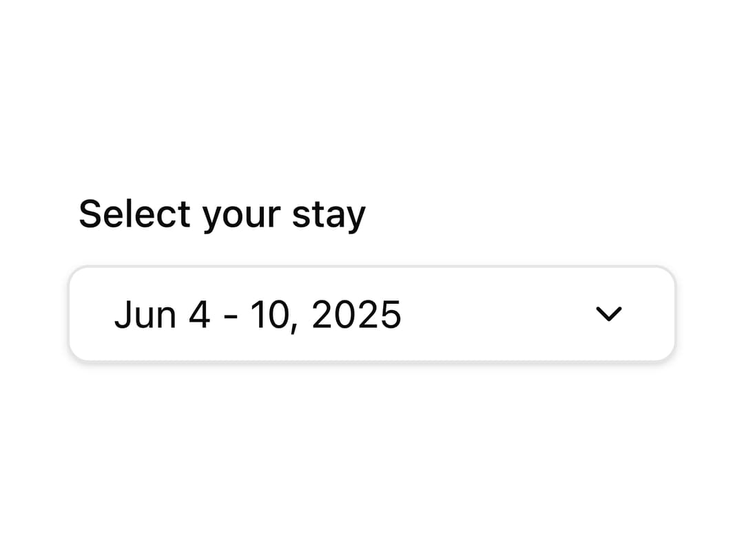 Calendar with little-date preview