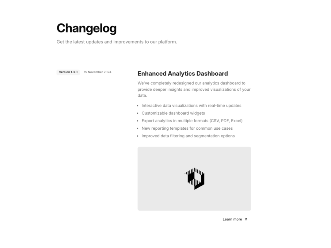 Changelog 1 preview