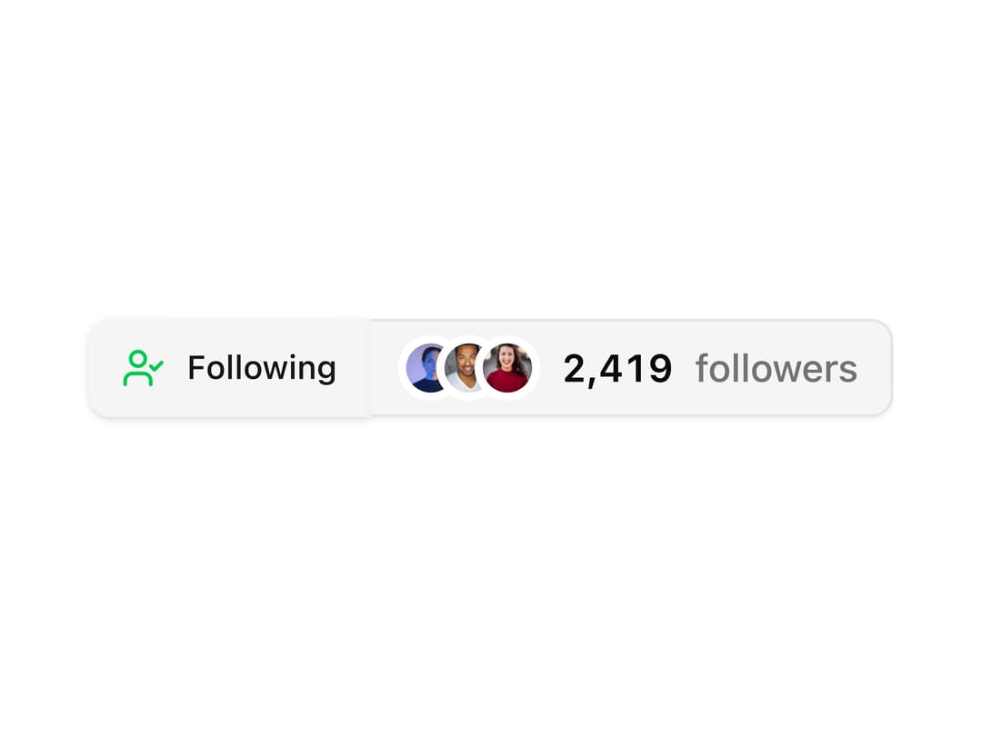 Follow Button Group preview