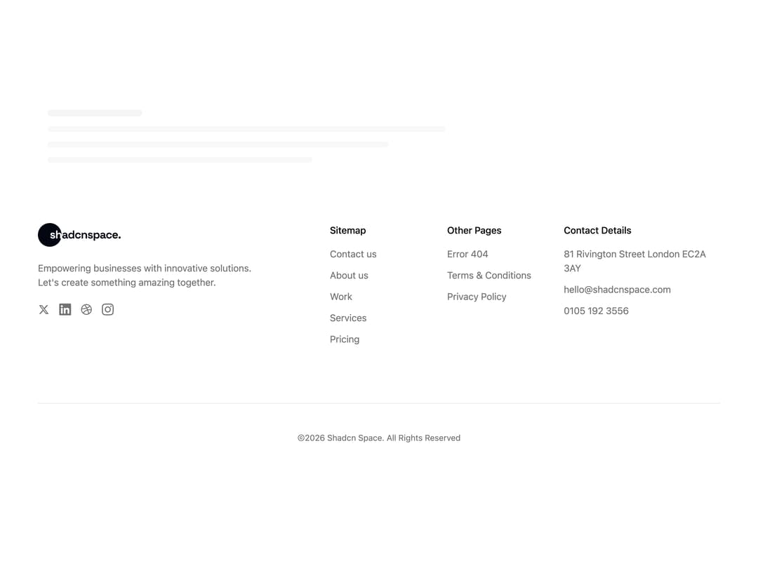 Agency Footer preview