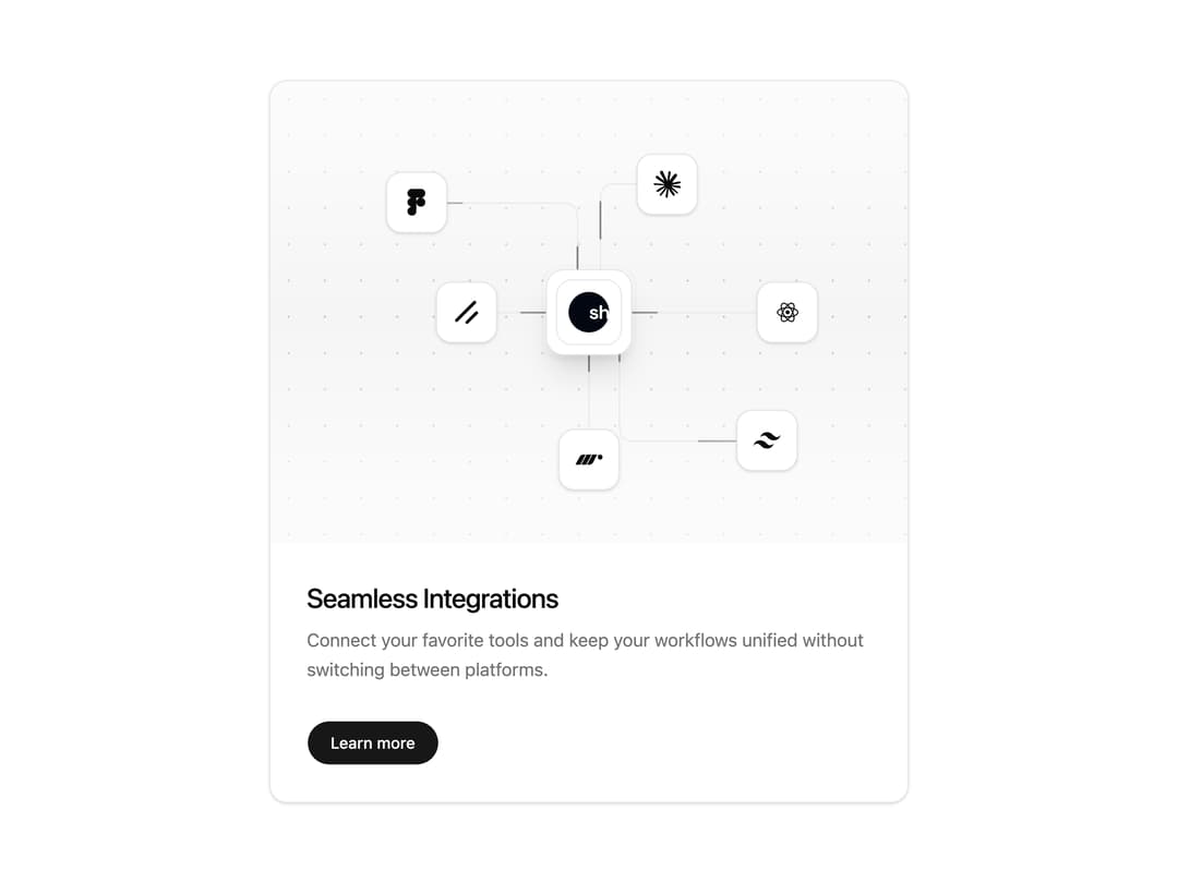 Integration Card preview
