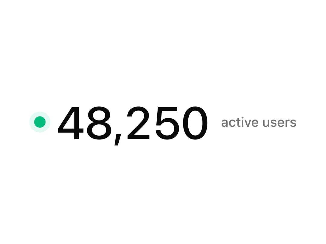 Number Ticker Real-Time Metrics Counter preview