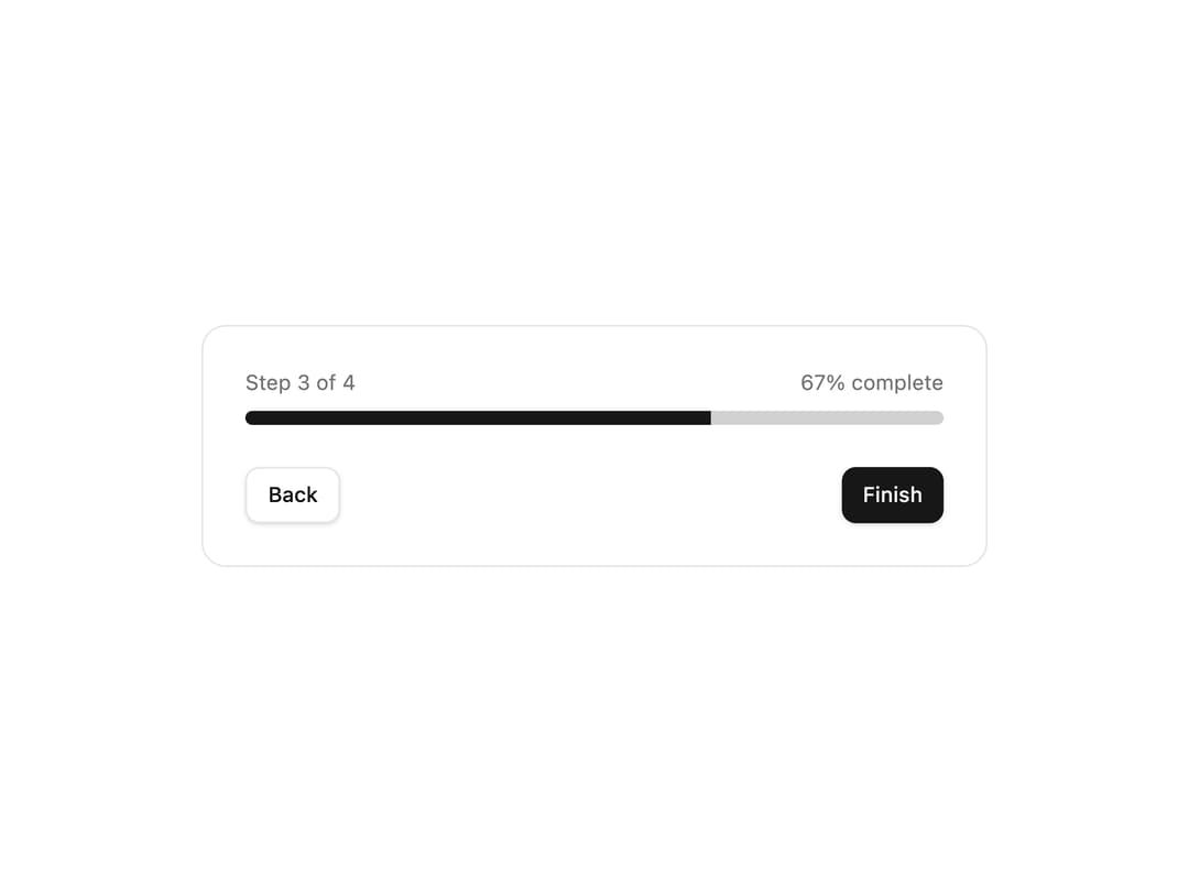 Onboarding Stepper Progress preview