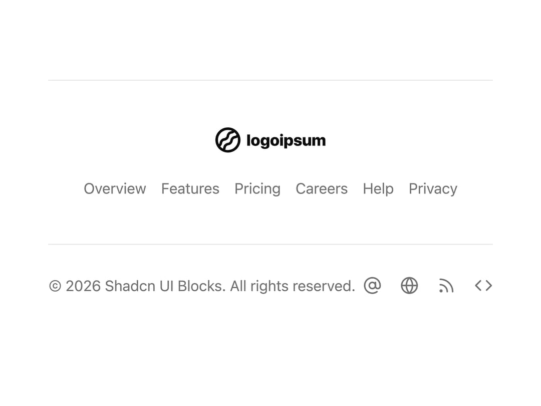 Simple Footer preview