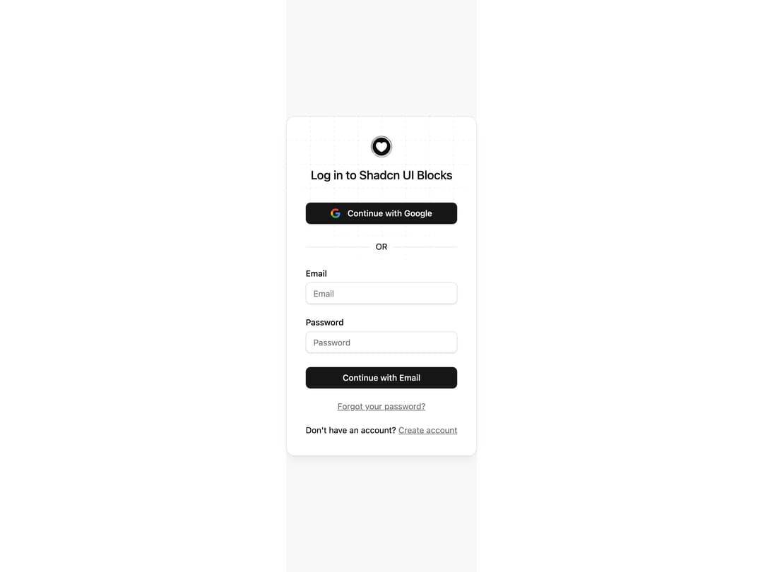 Login Form preview