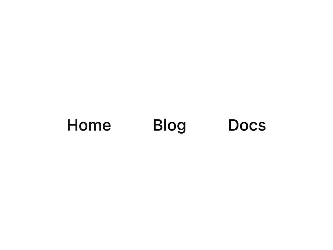 Default Navigation Menu preview
