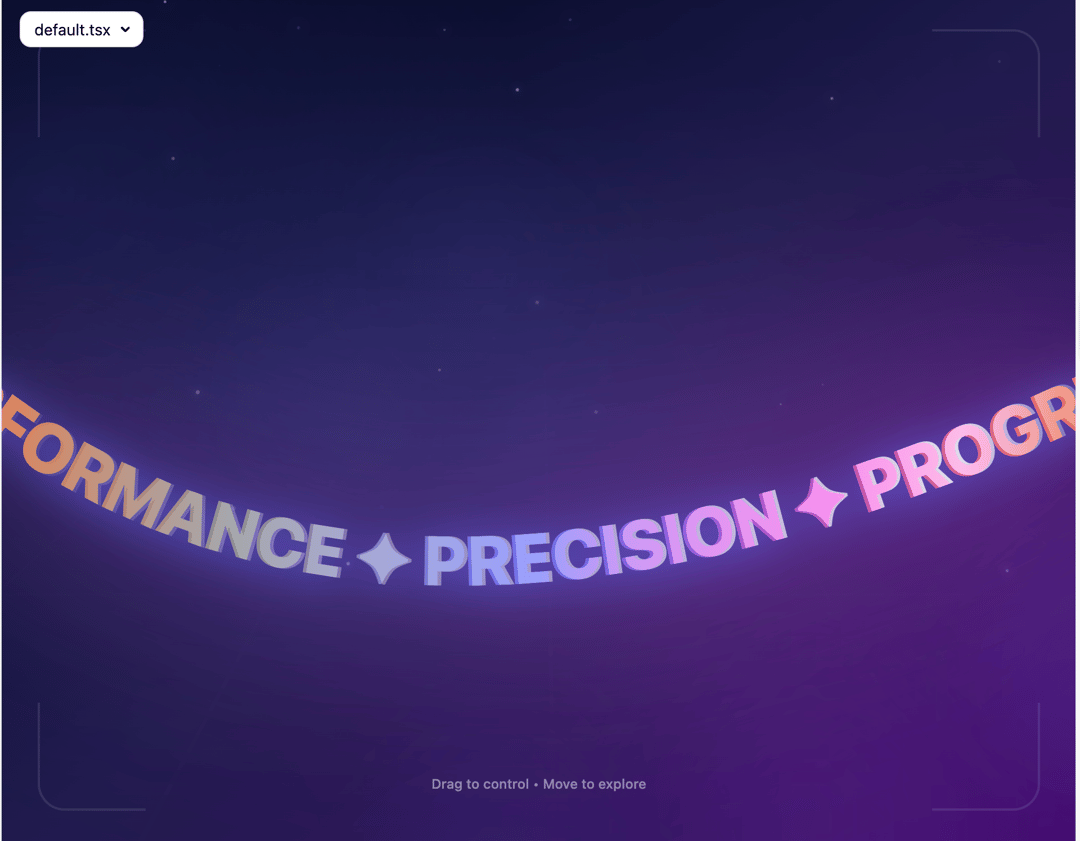 Curve text loop preview
