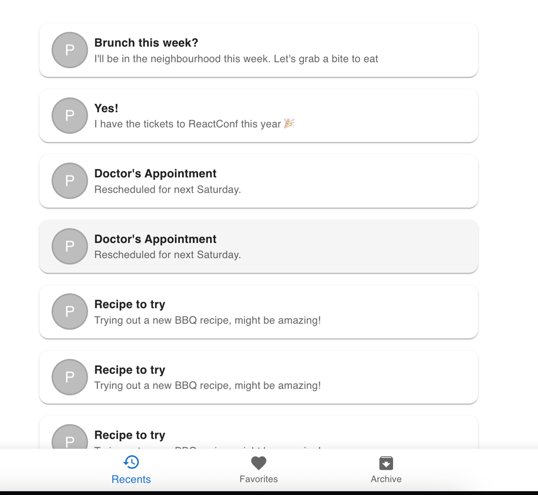 Fixed bottom navigation preview